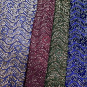 New Chinese Style Jacquard Velvet Long Fabric Elastic Clothing Fabric Dress Designer Cheongsam Evening Dress