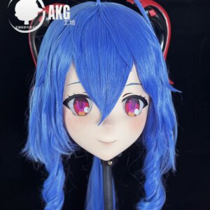 (AL83)Customize Character Crossdressing Female/Girl Resin Full/Half Head With Lock Anime Cosplay Japanese Animego Kigurumi Mask
