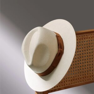 New spring summer high luxury hat hand-woven top white hollow sunshade wide eaves for men and women