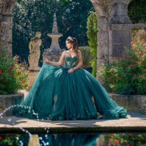 Customized Shiny blackish green Off Shoulder Quinceanera Dress Lace sequin applique Tull vestidos de 15 Quinceanera