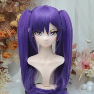 (NFD38–23)Customize Full Head With Lock Pretty Female/Girl Japanese Animego Character Kig Cosplay Kigurumi Mask Crossdress Doll