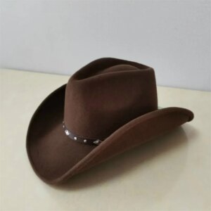 New cowboy hat for men and women waterproof wrinkle-proof riding with large overhang
