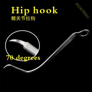 Acetabular retractor 70-degree knee joint hook orthopedic device for medical tibial platform bone prying hip joint