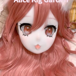 (AL01)Special Offer! High Quality Female/Girl Resin Half/ Full Head Cosplay Japanese Super Cute Kitty Cat Kigurumi Mask