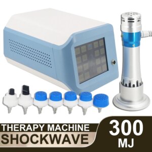 300MJ Shockwave Therapy Machine ED Treatment Pain Relief Body Muscle Relaxation Massager Shock Wave Equipment with 7 Heads