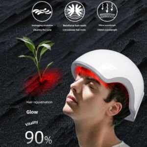 Red Light Therapy Cap Hair Growth Hat Red Infrared Light Therapy Device for Hair Loss Treatment USB Charging