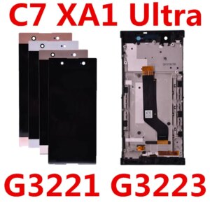 6.0 inch For SONY Xperia XA1 Ultra G3221 G3223 LCD Screen Display Digitizer For Sony C7 Assembly Touch screen Frame