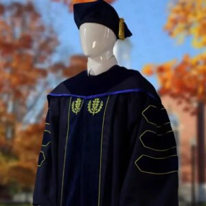 Connecticut University School Uniform Include Hat Robe Collar
