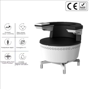 Female pelvic floor muscle stimulator incontinence muscle vaginal tightening repair pelvic chair