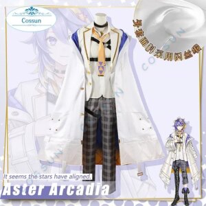 [Customized] Anime Vtuber Nijisanji ILUNA Aster Arcadia Cosplay Costume Halloween Game Suit Uniform Party Activity Outfit