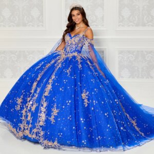 Customized Royal Blue Quinceanera Dresses 2023 Beaded Sequined Lace Appliques Sweet 16 Dress Ball Gown vestidos de 15 años YQD33