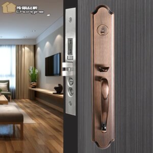 Stainless steel 304 silent C-grade all-copper lock cylinder household universal luxury villa American anti-theft mechanical