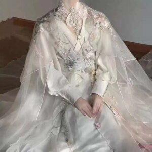 The Flower God Festival Antiquities White Ancient Costume Cos Cosplay Improve Hanfu China Clothing