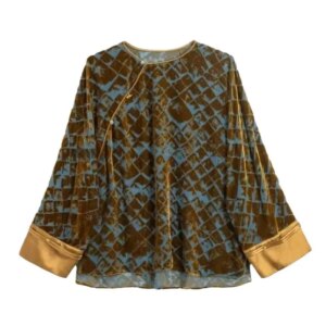 High Quality Women’s Silk Top Ladies New Chinese Retro Spring and Autumn Diagonal Placket Fashionable Jacket