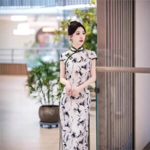 New cheongsam Chinese style elegant temperament long performance
