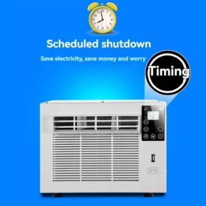 220V/110V Mobile Small Air Conditioner 4m² Space Remote Control Power Saving Mini Refrigerator Pet Cooling