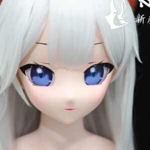 (NFD36)Customize Crossdress Doll Full Head With Lock Cute Female/Girl Japanese Animego Character Kig Cosplay Kigurumi Mask