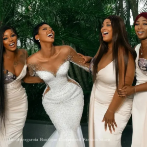 Fantasy Diamond Mermaid Wedding 2024 For Women White Crystal Rhinestone Beaded Formal Occasion Customised Long Evening Dresses