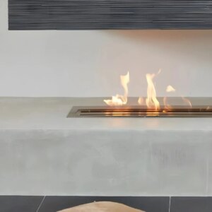 tuya wifi 1000 mm L smart burner bi ethanol kamin electric fireplaces ethanol stove china