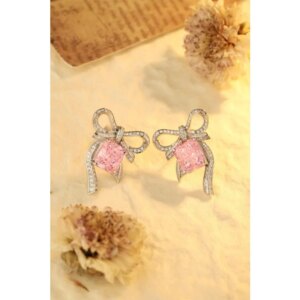 Ruihe New S925 Silver Radiant Shape 3.0ct Simulated Diamond Earrings CZ Gemstone Fashion Daily Jewelry Custom Personalized