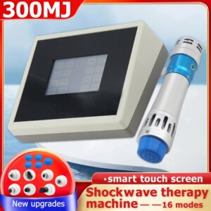 Professional 300MJ Shockwave Therapy Machine Physical ED Treatment Sport Injury Pain Relief Body Massager Shock Wave Instrument