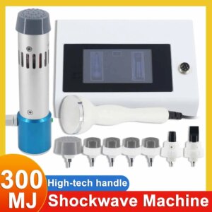 300mj Shockwave Therapy Machine Pain Relief Home Use Professional 2in1 Shock Wave Instrument Body Massager Muscle Relax Body
