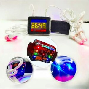 Laser Physiotherapy Smart Watch Nose Treatment Rhinitis Red Light LLLT Physical Therapy Device LCD Smartwatch Pain Relief Health
