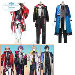 Vtuber NIJISANJI VOLTACTION Shikinagi Akira /Seraph Dazzlegarden /Watarai Hibari Cosplay Costume Uniform Halloween Outfit Game