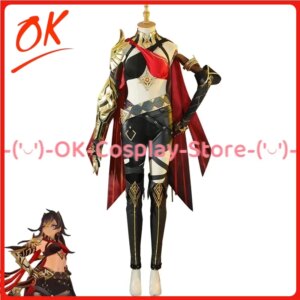 [Customized] Game Genshin Impact Dehya Cosplay Costume Fancy Party Suit Halloween Carnival Uniform Anime Clothes For Women
