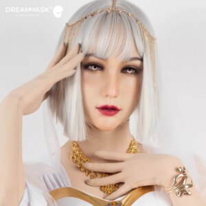 (Q04G CHING04)’Dreammask’ DMS Crossdressing Female/Girl Half/ Full Head Cosplay Kigurumi Male To Female Mask Goddess Makeup