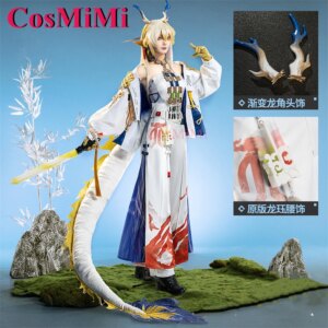 CosMiMi Hot Game Arknights Shu Cosplay Costume Gorgeous Elegant Battle Uniforms Full Set Carnival Party Role Play Clothing New