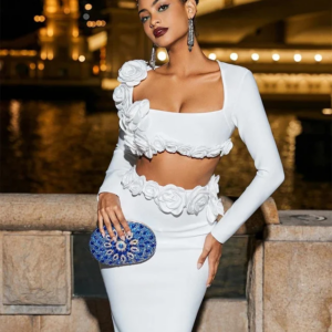 Customized Jiayigong s Flower Wedding Party A-line Square Neck Bespoke Occasion Dresses Ankle-Length