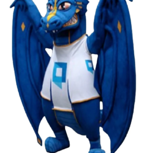 college blue wyvern mascot costume dragon custom fancy costume anime cosplay kit mascotte theme fancy dress carnival costume0049
