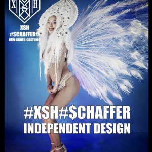 Bar gogo female white feather Christmas Valentine’s Day sexy queen ds singer show costume