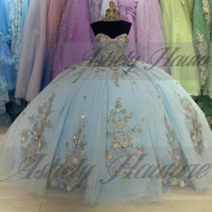 Customized Luxury Princess Girl Quinceanera Dresses Beading Applique Bow Ballgown Dance Prom Wear Party Occasion Dress 15 16 New