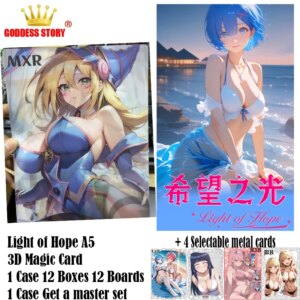 Light of Hope A5 3D Magic Boards Goddess Story Collection Anime Games Girl Party Swimsuit Party Doujin Toys Hobby Gift