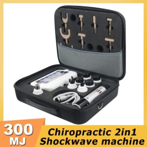 300MJ Portable Shockwave Therapy Machine ED Treatment Tennis Elbow Chiropractic Correction Gun 1800N Deep Massage Home Use