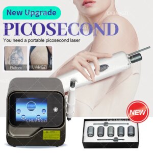 Pico Laser Tattoo Removal Portable Picosecond 532nm 755nm 1064nm Tattoo Removal Skin Whitening Remove Freckle White