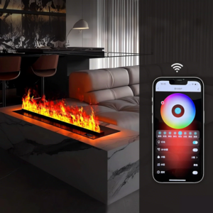 High-End Mist Fireplace with Taiwan TSMC Chip 10X Waterproof LED Light Smart Humidity Air Purifier