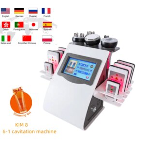 6-in-1 KIM 8 40K Cavitation Machine Vibration Dredging Meridian Device Fat Burning Body Shaping Machine(Fast Delivery)