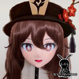 (RB7128)Customize Full Head Quality Handmade Female/Girl Resin Japanese Anime Cartoon Character ‘Mea’ Kig Cosplay Kigurumi Mask