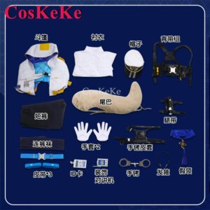 【Customized】CosKeKe Shioriha Ruri Cosplay Anime VTuber Costume Fashion Lovely Uniform Unisex Activity Party Role Play Clothing