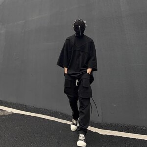 NIGO Men’s Four Seasons Work Pants High Street Pockets Straight Casual Fashion Trend Trousers FHDX #NGTOP11313
