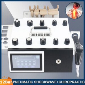 Newest Pneumatic Shockwave Therapy Machine 12Bar For ED Treatment Relieve Body Muscle Pain Chiropractic Relaxation Massage 2025