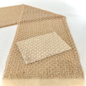 2024 New African Nigerian French High Quality 2024 Hot Sale Lace Fabric With Beads Sequins Bride Party Wedding Embroiderg Dress