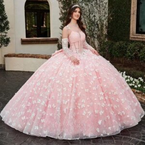 Customized Light Pink Charming Bowknot Quinceanera Dress Spaghetti Straps Three Quarter Chapel Train Longueur du