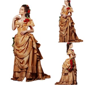 18 Century  Civil War Southern Belle Gown evening Dress/Victorian dresses D-091