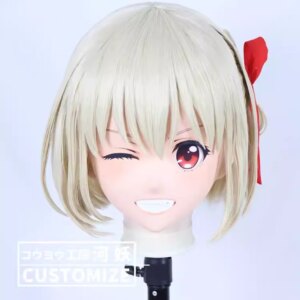 C-58-56 Customize Full Head Resin Cartoon Cosplay Japanese Character Anime Role Play Crossdress Kigurumi Mask With Back Shell