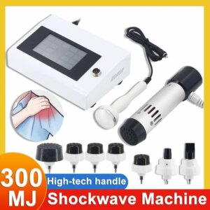 300mj Professional Shockwave Therapy Machine Pain Relief Body Massager 2in1 Shock Wave Instrument Muscle Relax Home Use