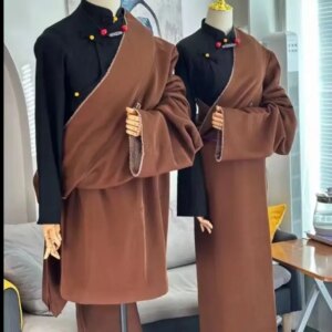Autumn and Winter Thickening Tibet New Tibetan Robe Performance Women’s Ethnic Costumes Style